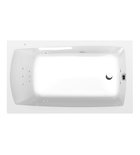 Photo: LILY wanna z&nbsp;hydromasażem, 130x70x39cm, Attraction Hydro, chrom