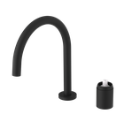 Photo: ULTRAMIX body of 2-hole washbasin mixer tap without drain, black matt