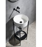 Photo: PUNO pedestal with the washbasin 375x870x448xmm, black
