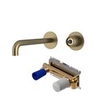 Photo: ULTRAMIX tělo podomítkové dvouprvkové umyvadlové baterie, hubice 20cm, zlato mat