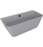 Photo: SKYLLA wall-mounted freestanding cast marble bath 170x75x60cm, matt grey