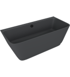 Photo: SKYLLA wall-mounted freestanding cast marble bath 170x75x60cm, matt Anthracite