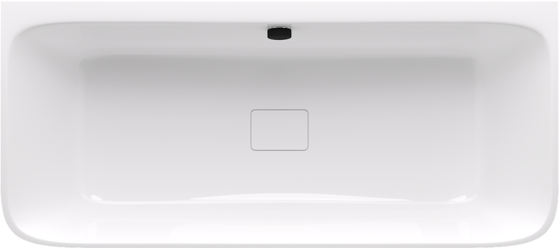 Polysan SKYLLA nástěnná stojící vana litý mramor 169x75x60cm, bílá/béžová mat 72430.82