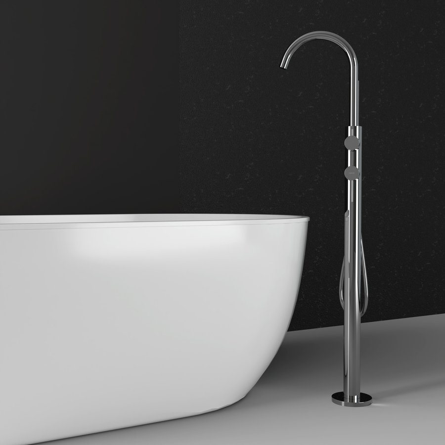 Sapho ULTRAMIX vanová baterie do podlahy, chrom UT021