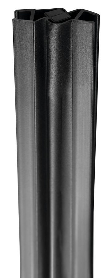 Aqualine Set magnetických těsnění 45°pro sklo 5/5mm, 2000mm, černá MAG03B