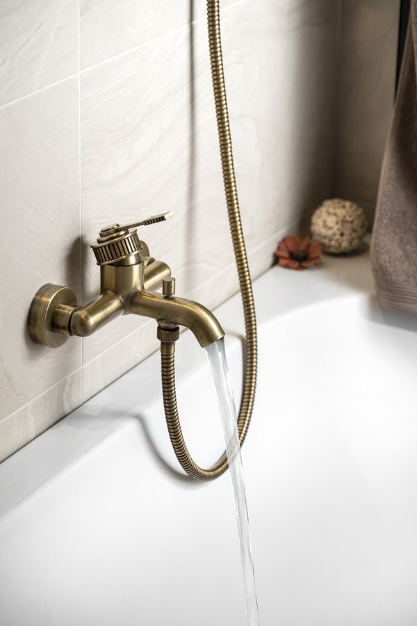 Sapho VERSI nástěnná vanová baterie, bronz RV010/18