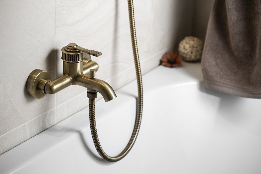 Sapho VERSI nástěnná vanová baterie, bronz RV010/18