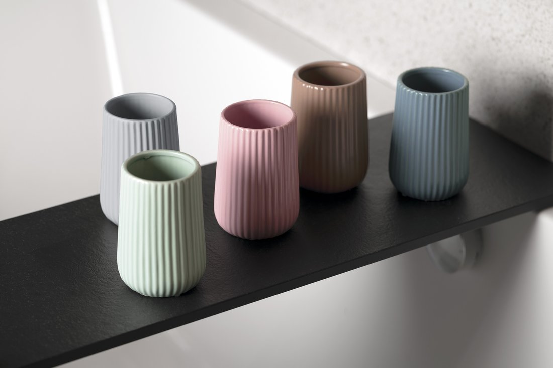 Gedy MARIKA sklenka na postavení, azzurro MK9862