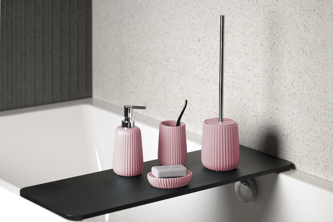 Gedy MARIKA dávkovač mýdla na postavení, růžová MK8010