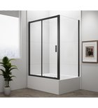 Photo: DEEP BLACK obdélníkový sprchový kout 1100x900mm L/P varianta, čiré sklo