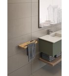 Photo: HIMALAYA shelf with towel holder 400x145mm, bamboo