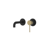 Photo: ULTRAMIX bateria umywalkowa podtynkowa, czarny mat/złoto mat
