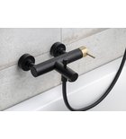 Photo: ULTRAMIX Wannenarmatur, Schwarz matt/Gold matt