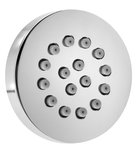 Photo: Wall mounted shower with swivel knob, round, chrome