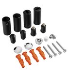 Photo: Montážní sada pro radiátor, černá mat