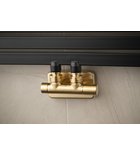 Photo: TWIN připojovací sada ventilů pro středové připojení, zlato mat