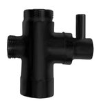 Photo: Dusche umsteller F3/4"-M1/2"xM3/4", Schwarz matt