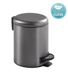 Photo: POTTY waste bin 3l, Soft Close, gun metal