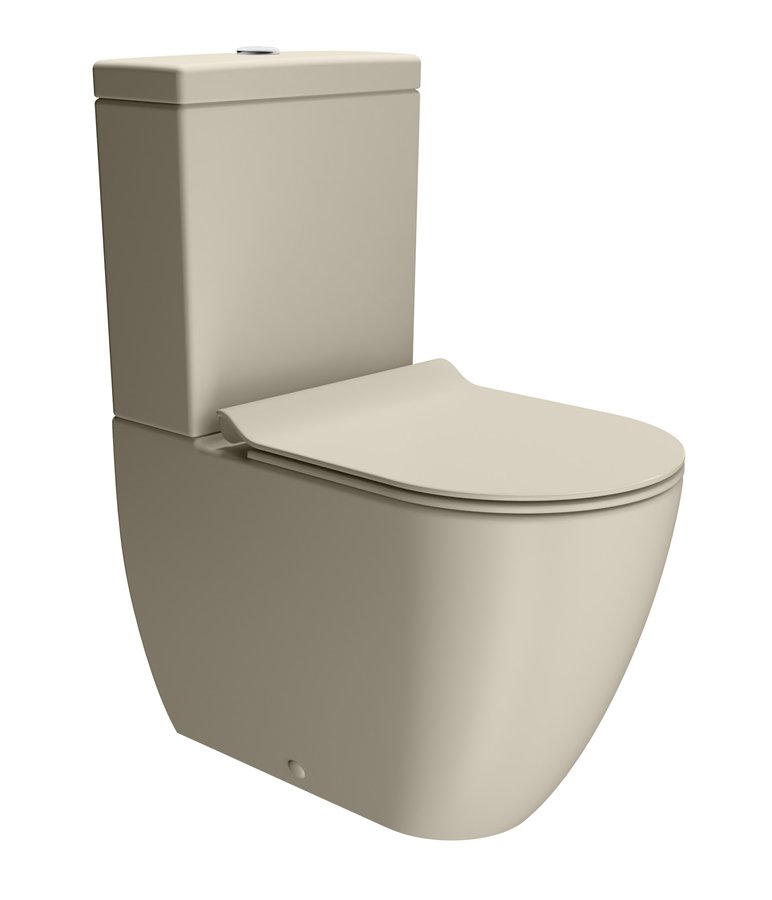 GSI PURA WC mísa kombi spodní/zadní odpad, Swirlflush, 36x63cm, creta dual-mat 880608