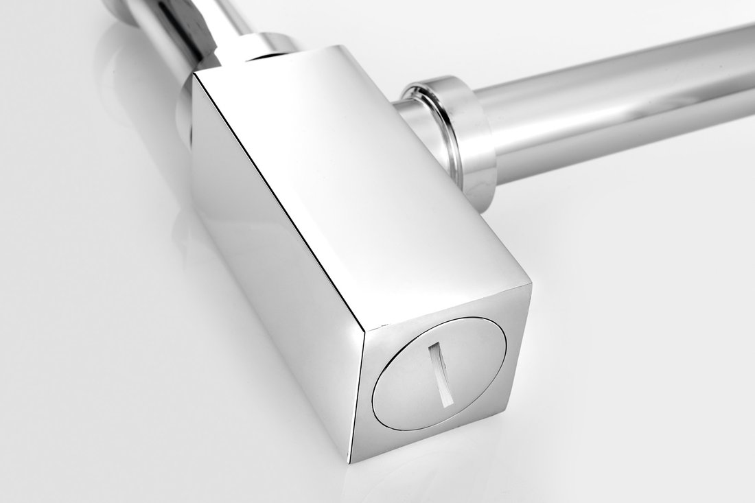 Aqualine Umyvadlový sifon 5/4", odpad 32mm hranatý, chrom CV1004