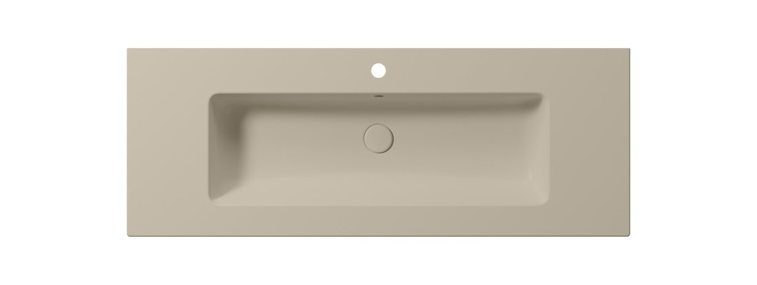 GSI PURA keramické umyvadlo Slim 122x46cm, creta mat 8887108