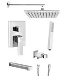 Photo: RITMO concealed shower set with lever mixer, 3 outlets, chrome