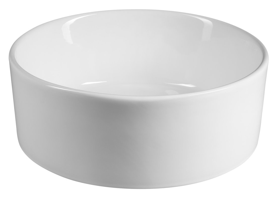 Aqualine Keramické umyvadlo na desku, Ø 40cm, bílá 40150