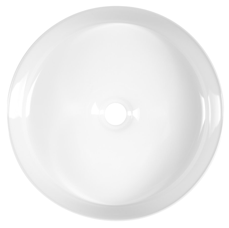 Sapho FIASTRA keramické umyvadlo na desku, Ø 40cm, bílá FT801