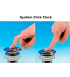 Photo: Click-Clack Washbasin Waste 5/4", (H) 30-45mm, big plug/chrome