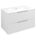 Photo: CIRASA Vanity Unit 79,8x52x46cm, white matt strip