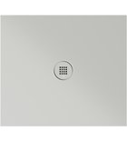 Photo: Rectangular ceramic shower tray 80x70x2cm, cenere matt