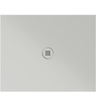 Photo: Rectangular ceramic shower tray 100x80x2cm, cenere matt