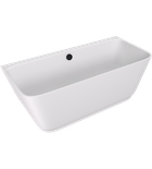 Photo: SKYLLA wall-mounted freestanding cast marble bath 169x75x60cm, matt white