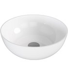 Photo: BANERA ROUND umývadlo na dosku, liaty mramor, priemer 39cm, biela