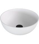 Photo: BANERA ROUND umývadlo na dosku, liaty mramor, priemer 39cm, biela mat