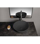 Photo: BANERA ROUND countertop washbasin, cast marble, dia. 39cm, anthracite matt