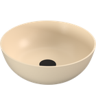 Photo: BANERA ROUND countertop washbasin, cast marble, dia. 39cm, beige matt