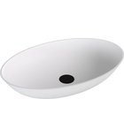BANERA OVAL umywalka kompozytowa nablatowa, 60x40cm, biały mat Photo: BANERA OVAL umywalka kompozytowa nablatowa, 60x40cm, biały mat