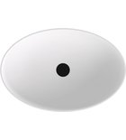Photo: BANERA OVAL umyvadlo na desku, litý mramor, 60x40cm, bílá mat