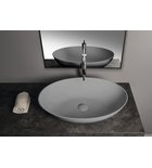 Photo: BANERA OVAL countertop washbasin, cast marble, 60x40cm, grey matt