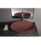 Photo: BANERA OVAL countertop washbasin, cast marble, 60x40cm, brown matt
