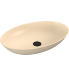 Photo: BANERA OVAL countertop washbasin, cast marble, 60x40cm, beige matt