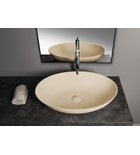 Photo: BANERA OVAL countertop washbasin, cast marble, 60x40cm, beige matt