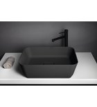Photo: BANERA SQUARE countertop washbasin, cast marble, 50x36cm, anthracite matt