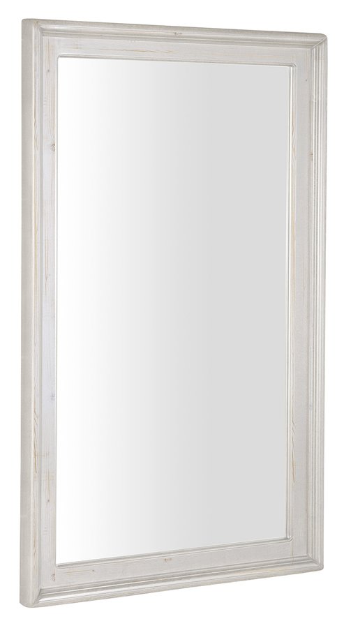 RETRO zrcadlo v dřevěném rámu 700x1150mm, starobílá 1686