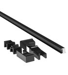 Photo: TRINITY prietoková lišta, čierna mat