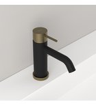Photo: ULTRASAN Washbasin Mixer Tap, black matt/gold mat