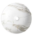 Photo: RONDANE Keramik-Waschbecken Durch. 41cm, zum Aufsetzen, Bianco carrara