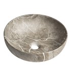 Photo: RONDANE Keramik-Waschbecken zum Aufsetzen Durch. 41cm, Breccia marmor