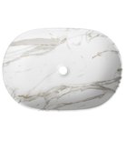 Photo: CALEO Keramik-Waschbecken zum Aufsetzen, 60x42cm, Bianco carrara